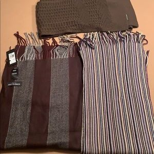 Three Scarves Kenneth Cole and Jos. A Bank
